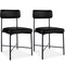 Best Choice Products Faux Leather Dining Chair Set of 2, Standard Height w/ Metal Frame